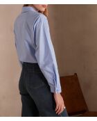 Blusa Pepite Ch con strass índigo claro