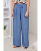 Pantalon Tessia 100% Lin indigo