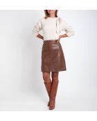 Kamelfarbener Lederrock Bossa J