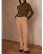 Ninon P beige fluwelen broek