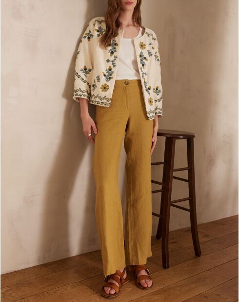 Pantalon Pablo P Lin ocre