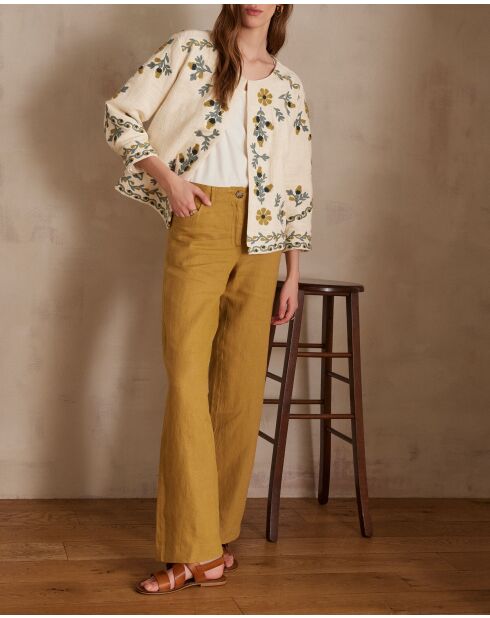 Pantalon Pablo P Lin ocre