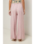 Pantalon Livia 100% Lin rose