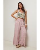 Pantalon Livia 100% Lin rose