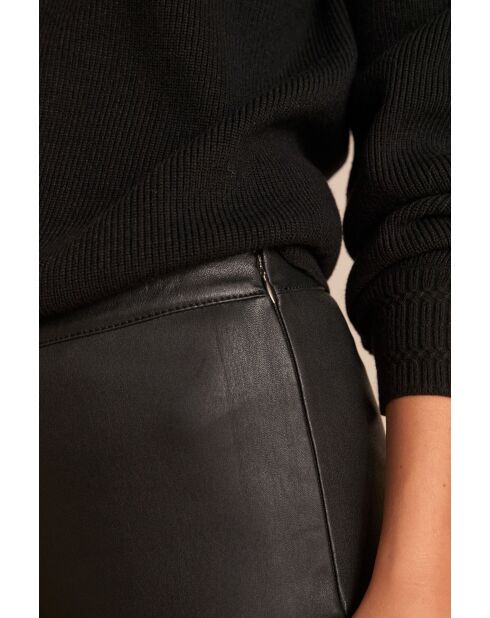 Victorio P schwarze Lederhose