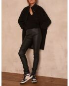 Victorio P schwarze Lederhose