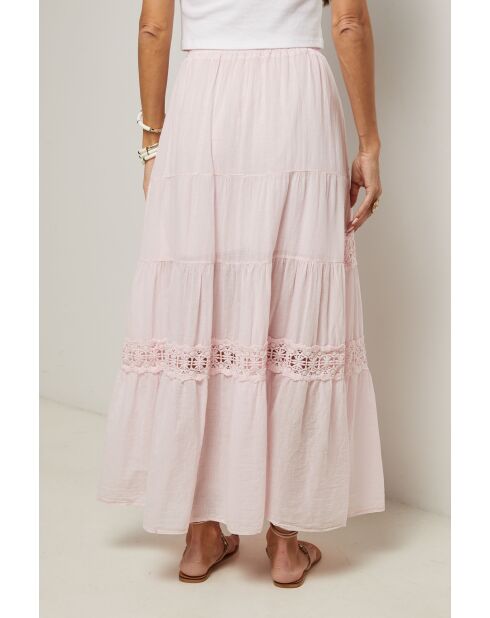 Jupe Anaya 100% Coton rose