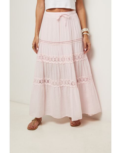 Jupe Anaya 100% Coton rose