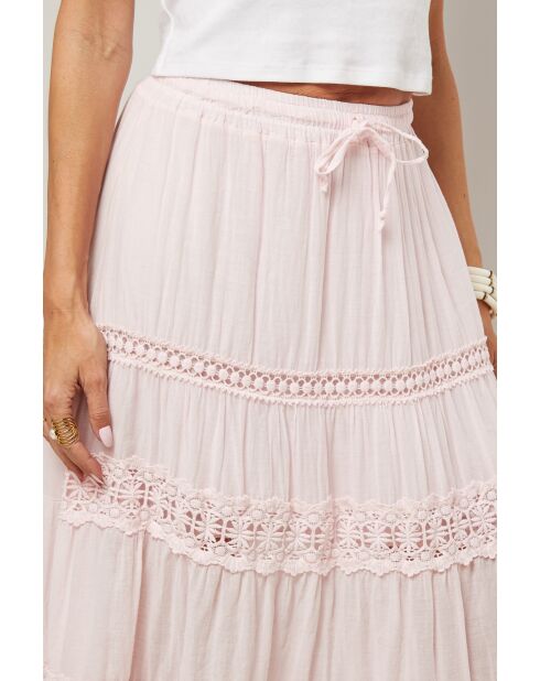 Jupe Anaya 100% Coton rose