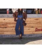 Lichtgewassen fluwelen broek Paddy P