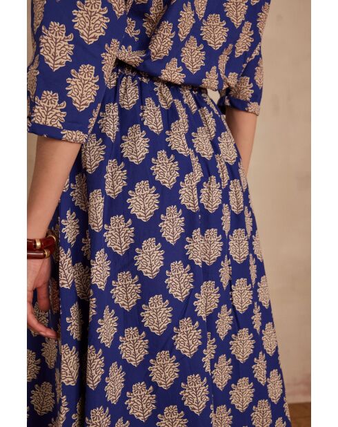 J Imp königsblau-brauner Rock