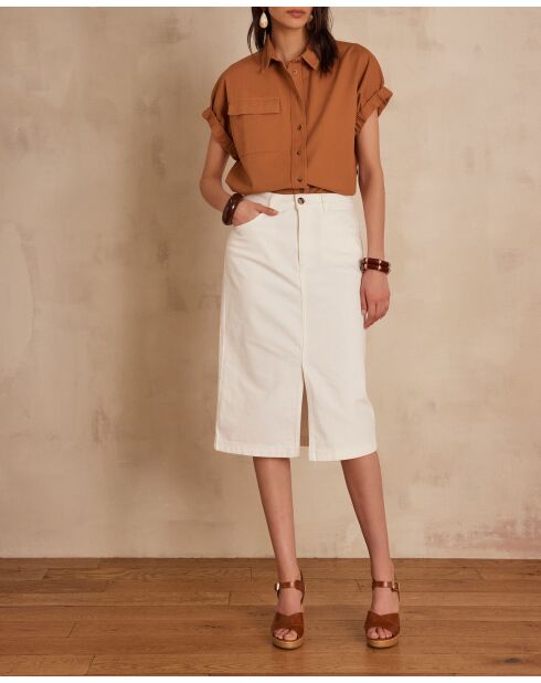 Birdy J weißer Jeansrock