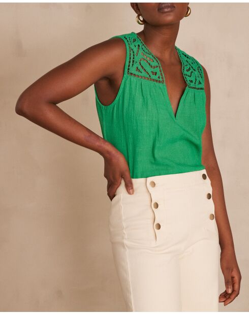 Clarita Top Englisches grünes Top