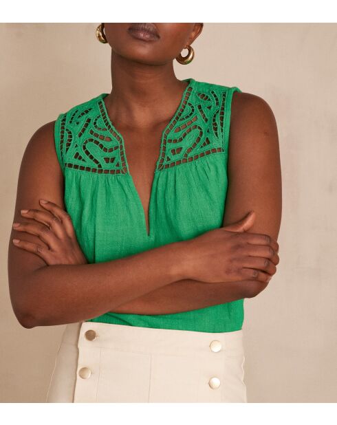 Clarita Top Englisches grünes Top