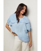 Top Séréna 100% Lin ciel