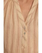 Prune Bl Bluse mit natürlichen Streifen