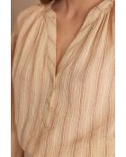 Prune Bl Bluse mit natürlichen Streifen