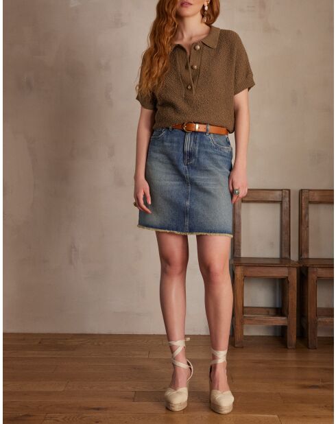 Lichtgewassen spijkerrok Julie J