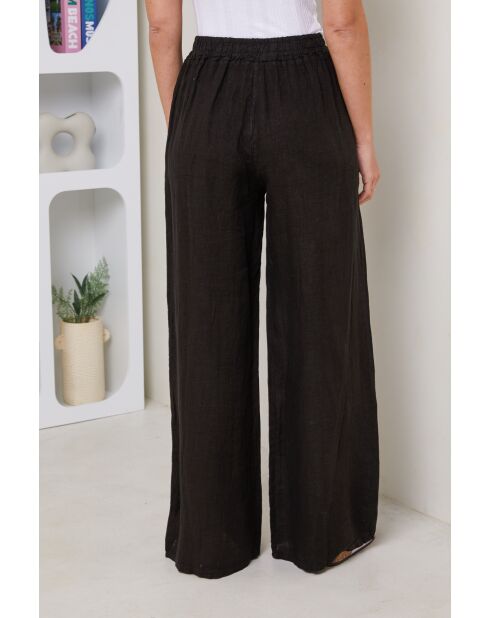 Pantalon Tessia 100% Lin noir