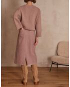 Falda Kayne J de terciopelo rosa oscuro