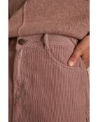 Falda Kayne J de terciopelo rosa oscuro