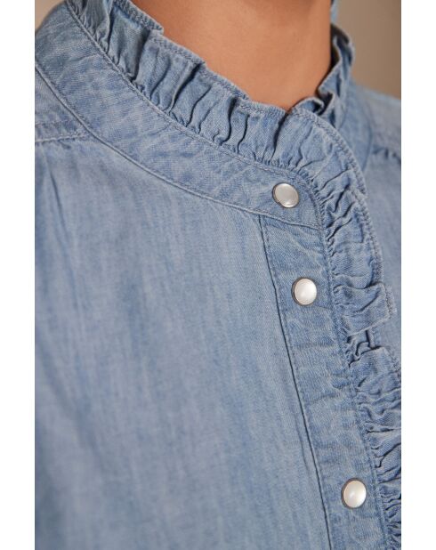 Blake Bl Light Jeansbluse mit verwaschenem Licht