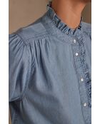 Blake Bl Light Jeansbluse mit verwaschenem Licht