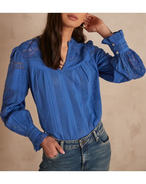 Cassiope Bl Uni lavendelbluse