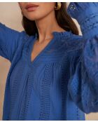 Cassiope Bl Uni lavendelbluse