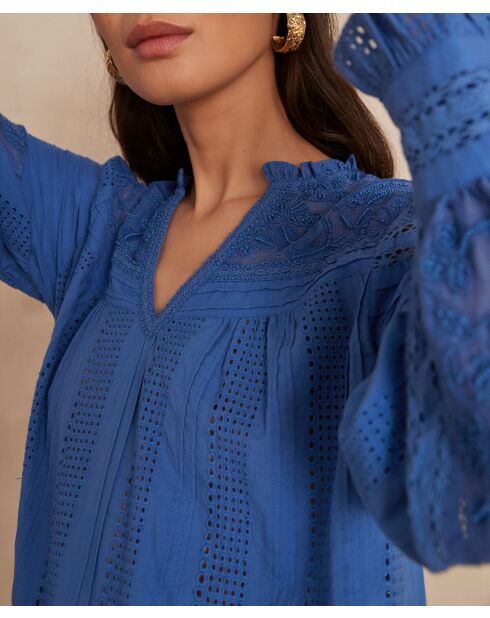 Cassiope Bl Uni lavendelbluse