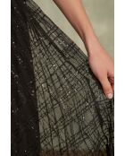 Bella J zwarte rok met lovertjes