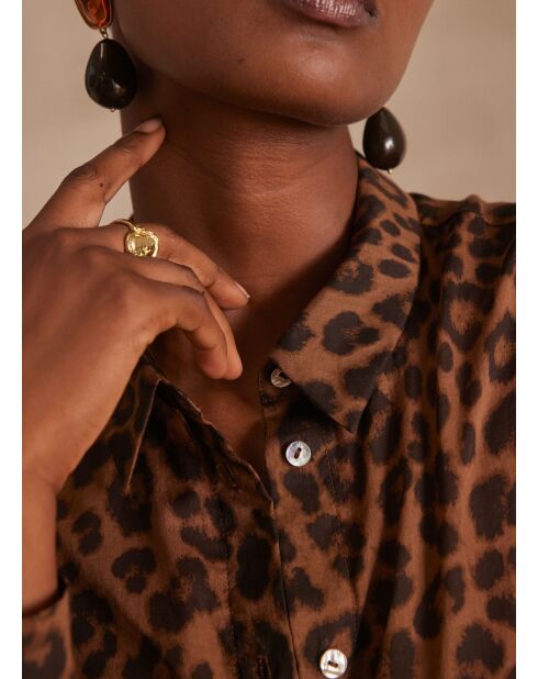 Colette Chimp dunkelbraune Hautbluse