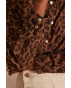 Colette Chimp dunkelbraune Hautbluse