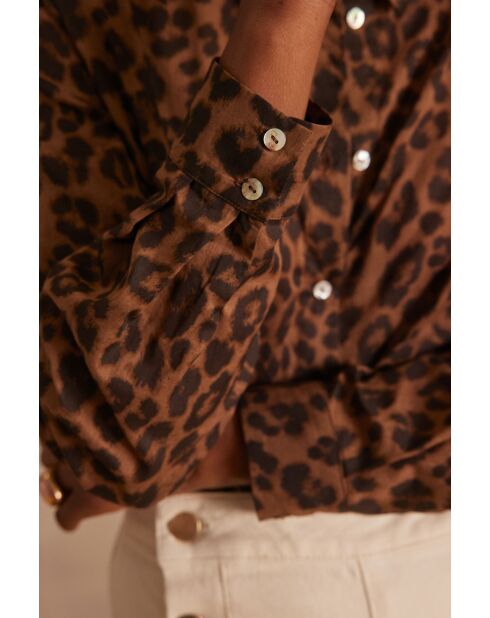 Colette Chimp dunkelbraune Hautbluse