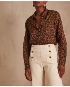 Colette Chimp dunkelbraune Hautbluse