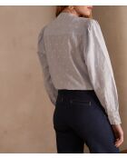 Blusa bordada azul celeste Pensée Ch