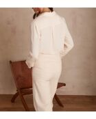 Chemisier Matea Ch uni poudré