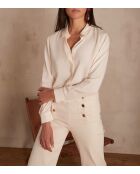 Chemisier Matea Ch uni poudré