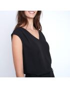 Neptune Ts bimattes schwarzes T-Shirt