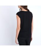 Neptune Ts bimattes schwarzes T-Shirt