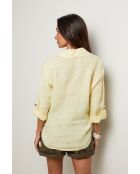 Chemise Énora 100% Lin jaune