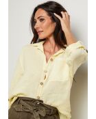 Chemise Énora 100% Lin jaune