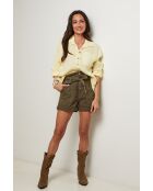 Chemise Énora 100% Lin jaune