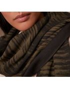 Foulard Lignes kaki