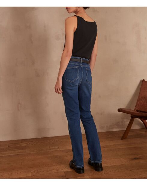 Sonia Straight Fit donkere indigobroek