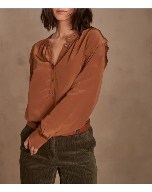 Blouse Bradley Bl Satin camel