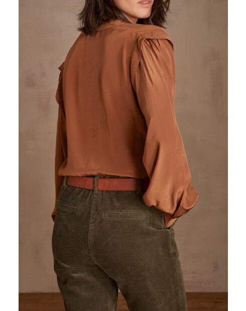 Blouse Bradley Bl Satin camel