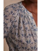 Bl Imp Lavender Palmboombruine blouse