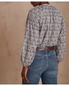 Bl Imp Lavender Palmboombruine blouse