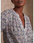 Bl Imp Lavender Palmboombruine blouse